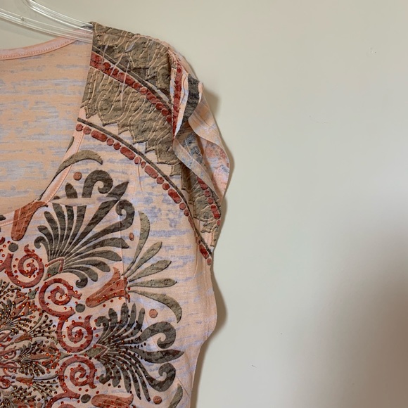 One World Live and Let Live Burn Out Bling Tee - Picture 4 of 9